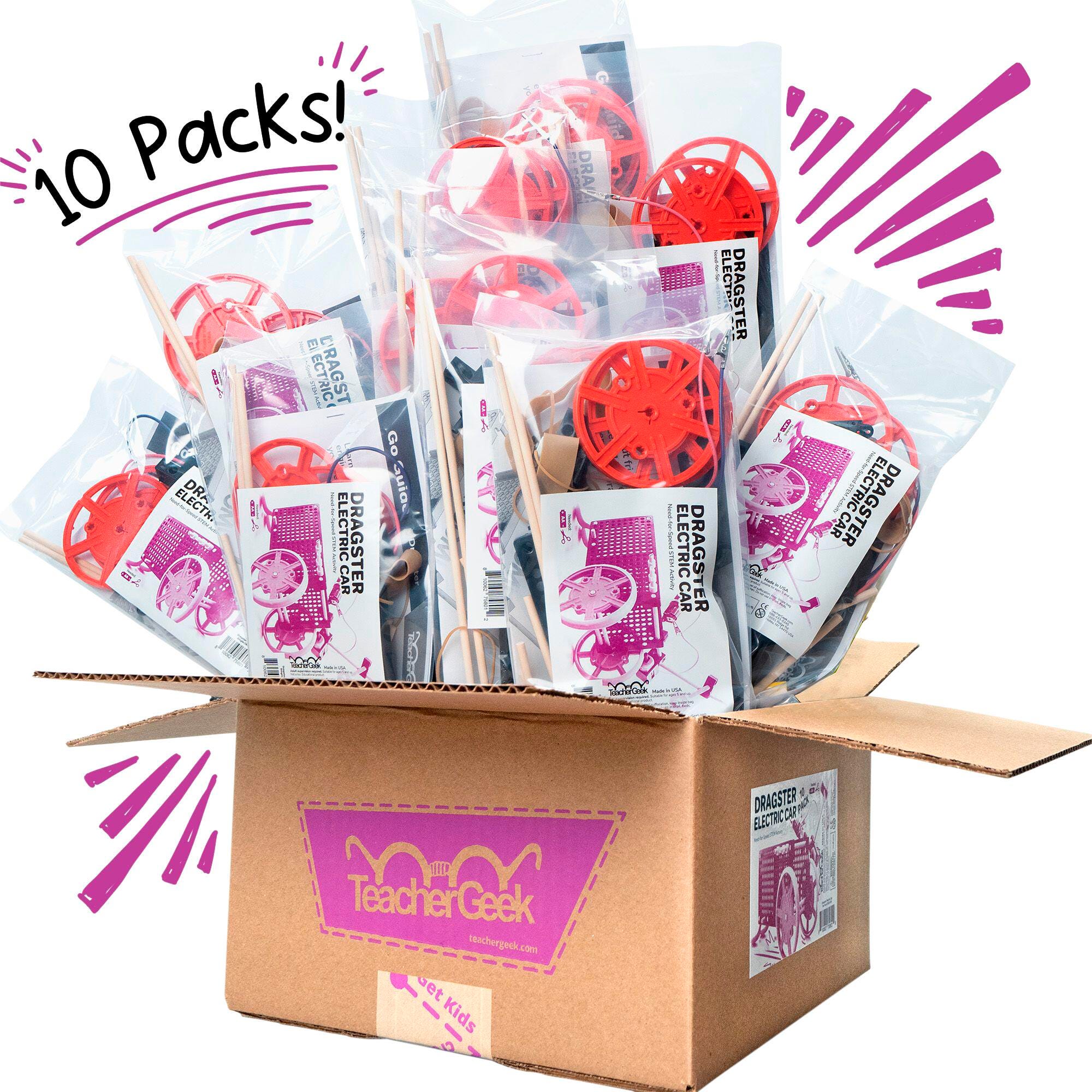 TeacherGeek DRAGSTER, 10 PK 2132129