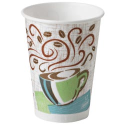Dixie PerfecTouch Coffee Haze Hot Cups, 12 Ounces, Pack of 50