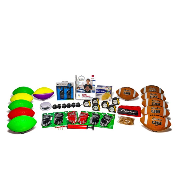 STEM Sports Football Complete Kit, Grades 3 to 5 and 6 to 8