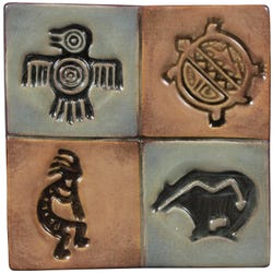 Mayco Clay Design Press Tool, Native American Designs, 1-3/4 Inches, Set of 4 Item Number 1289971