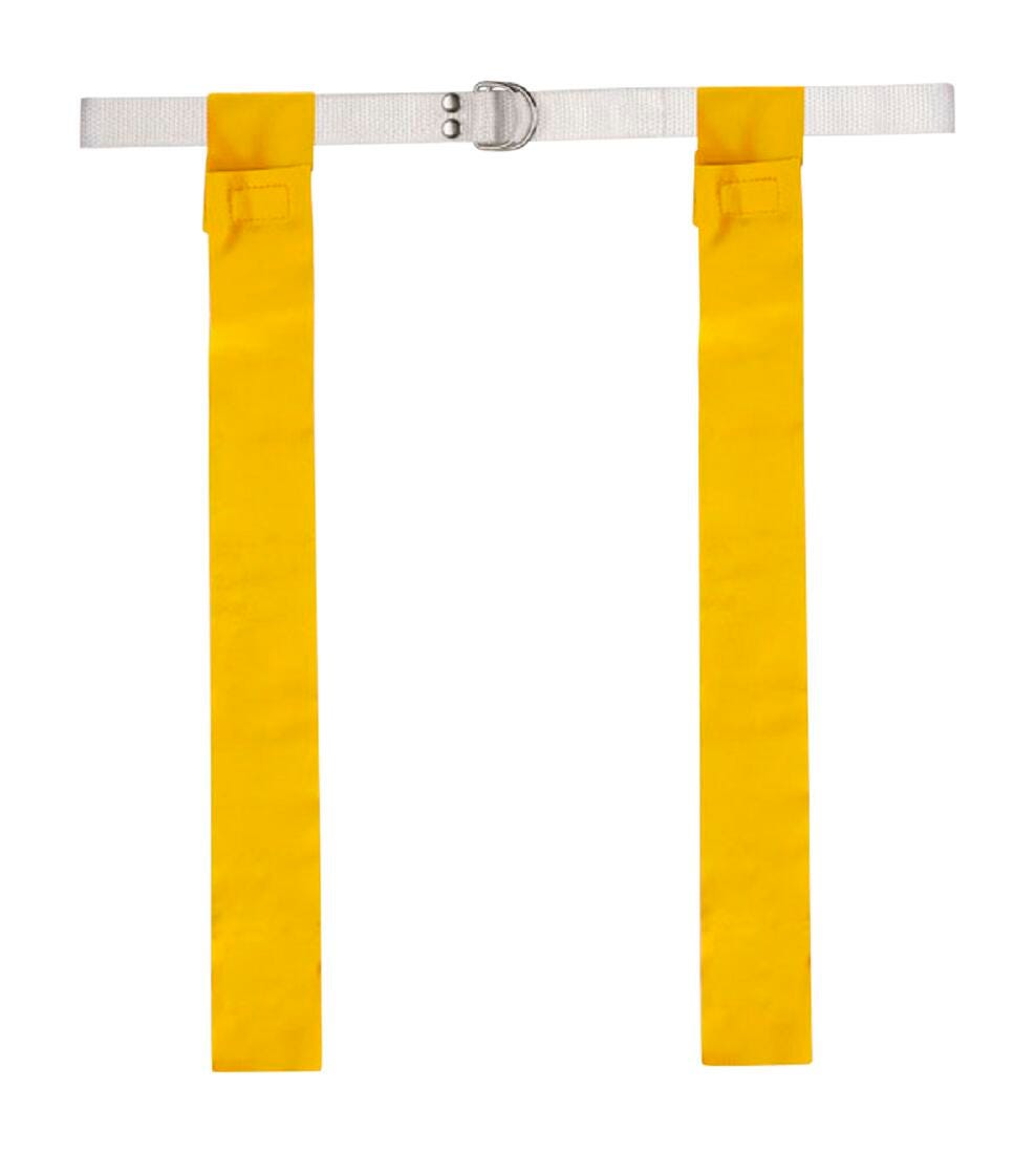 Champion Sports Flag Football Flag Belt, 1 Inch, Yellow, Set of 12 018781