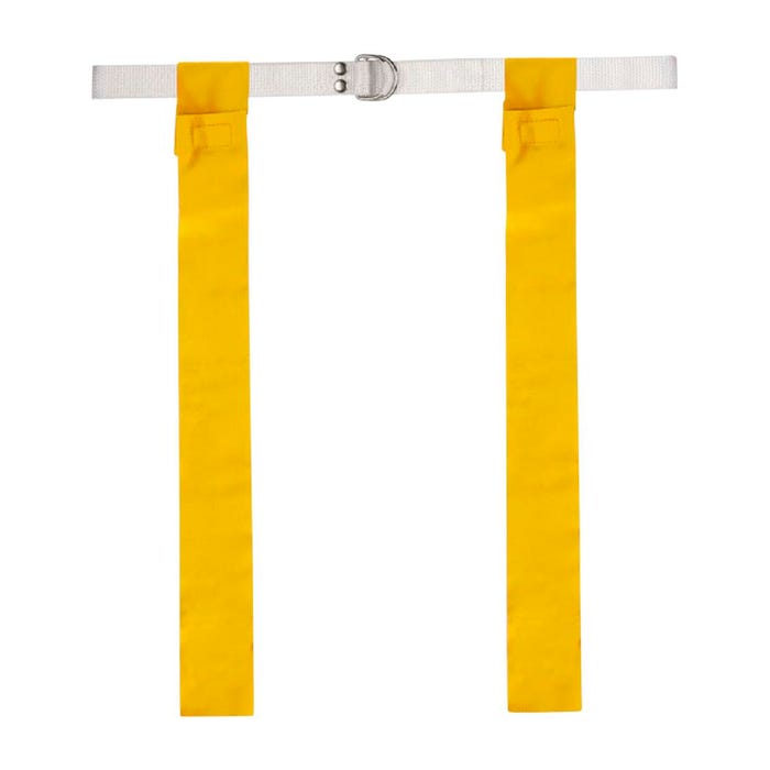 Champion Sports Flag Football Belts, 1 Inch, Yellow, Set of 12