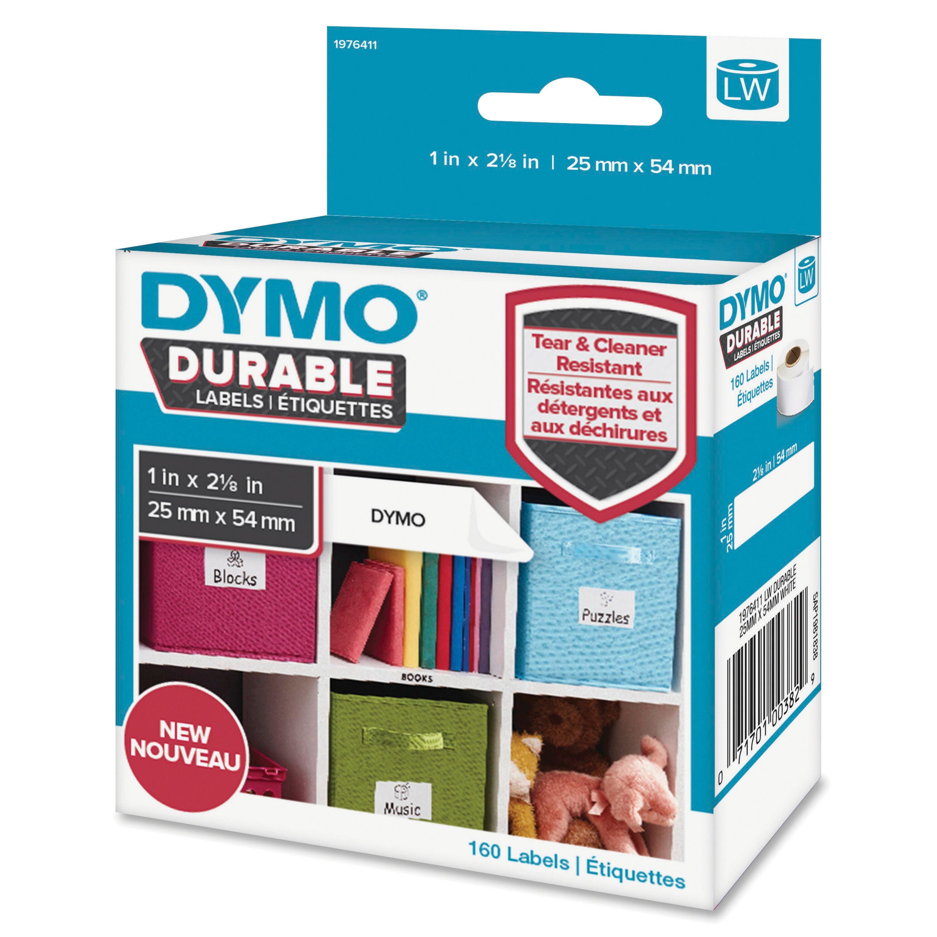 Dymo LabelWriter Durable Multi-Purpose Labels, 1 x 2-1/8 Inches, Roll of 160 1573231