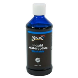 Sax Liquid Washable Watercolor Paint, 8 Ounces, Turquoise, Item Number 1567844
