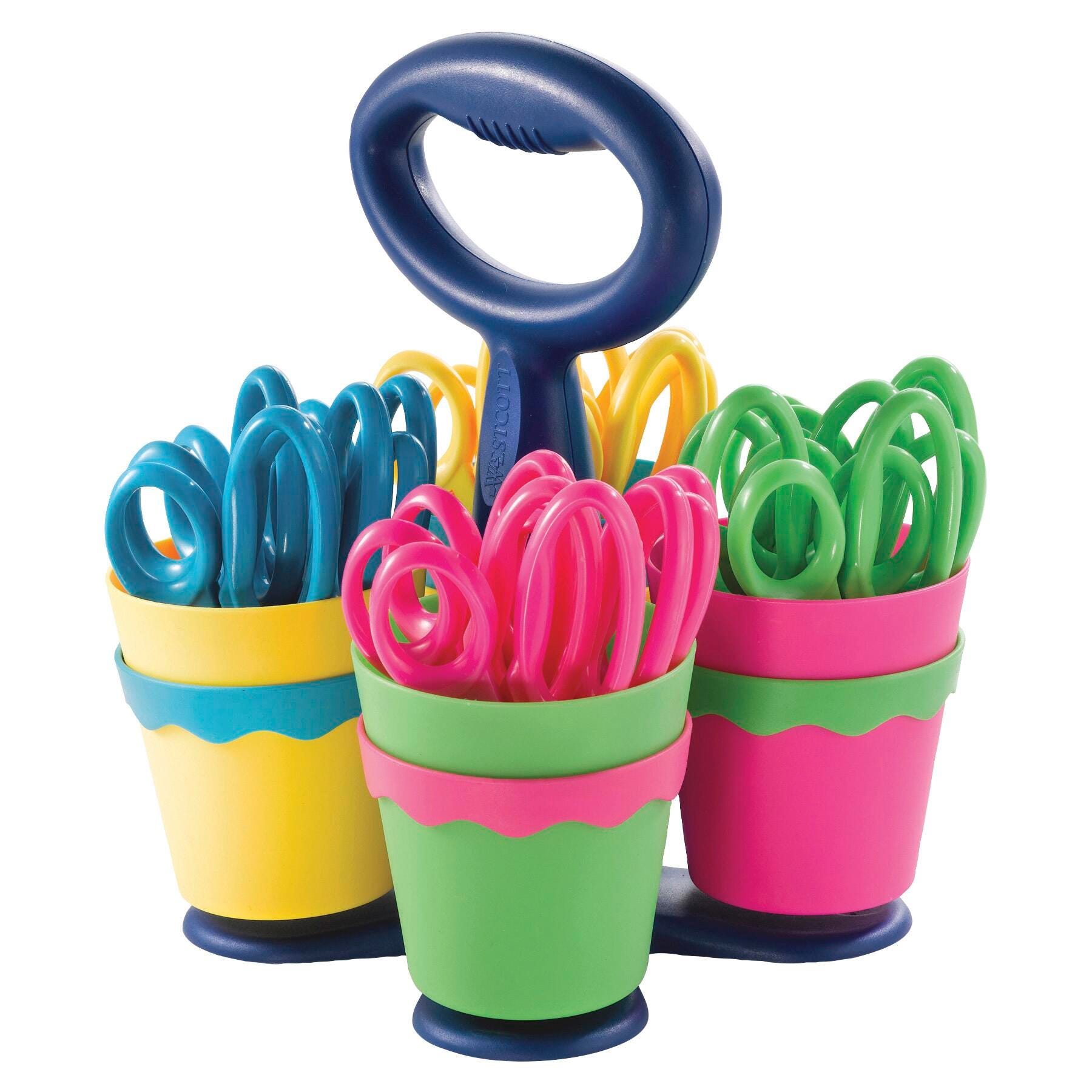 Image for Westcott School Scissor Caddy with 24 Blunt Tip 5 Inch Scissors from School Specialty
