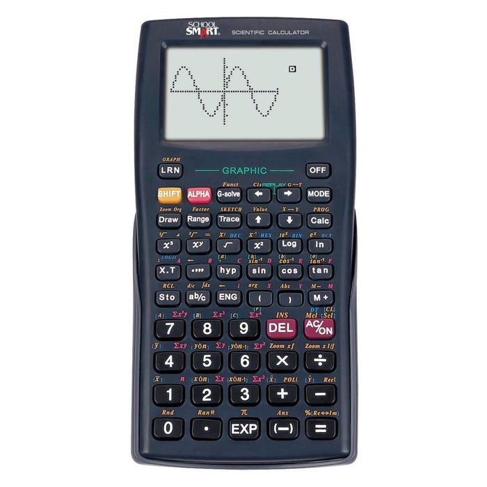 School Smart Scientific Graphing Calculator, 10 + 2 Dot Matrix