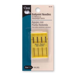 Dritz Ball-Point Sewing Machine Needles - Size 14, Pack of 4