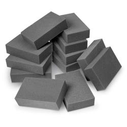 Foam Needle Felting Work Surfaces, 5 x 8 x 2 Inches, Black, Pack of 12