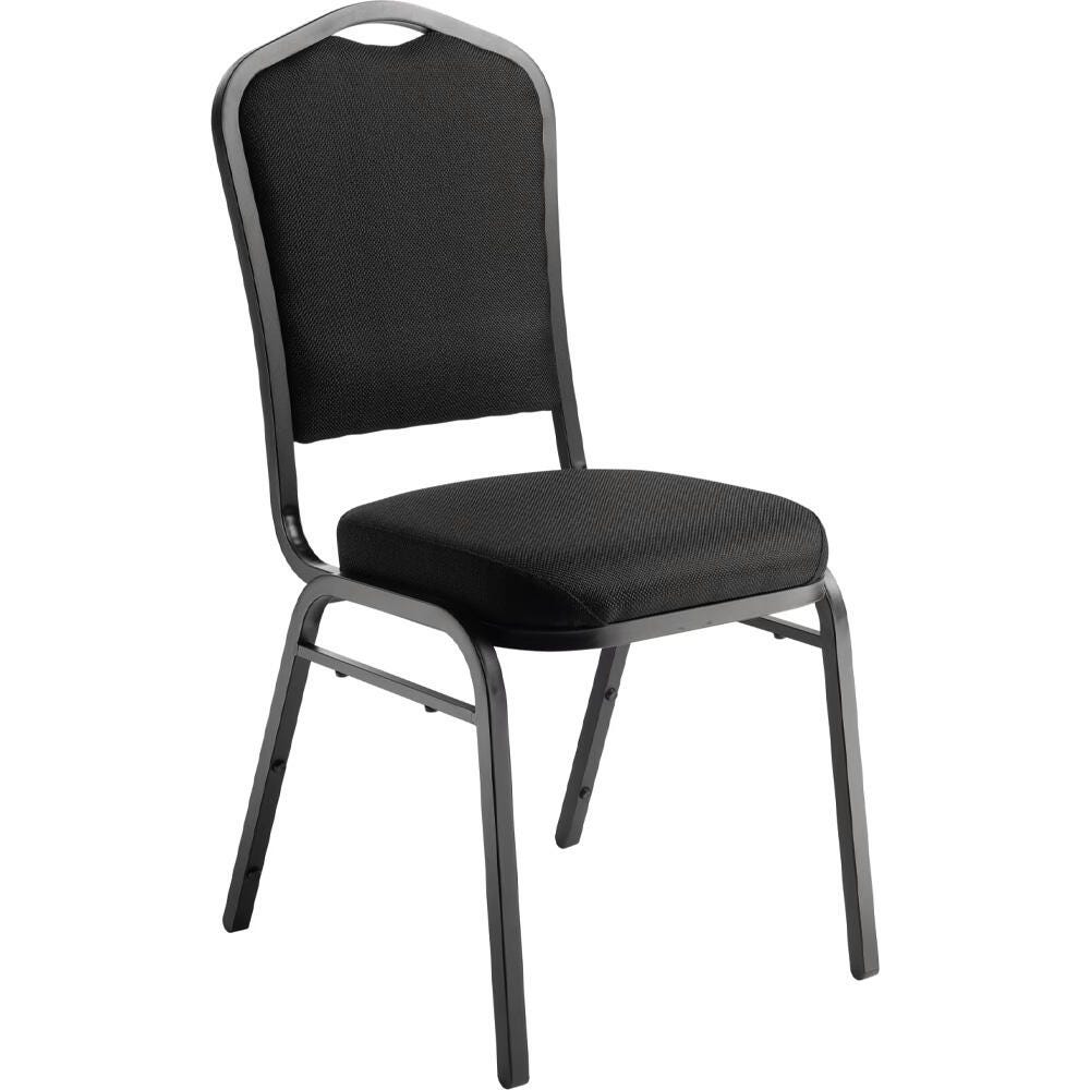 Image for NPS 9300 Stackable Chair, Fabric Seat, 17-3/4 x 22 x 37 Inches, Panther Black, Sandtex Black Frame from School Specialty