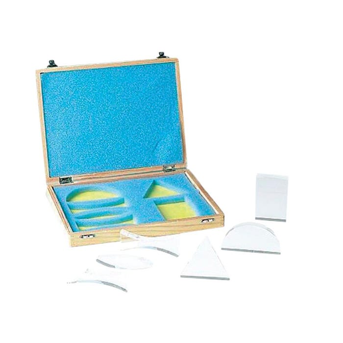 United Scientific Acrylic Prisms, Assorted Shapes and Sizes, Set of 6