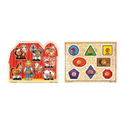 Melissa & Doug Jumbo Knob Puzzle, Set of 2 2135051