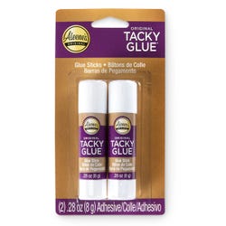 Aleenes Tacky Glue Sticks, 0.28 Ounce, Pack of 2
