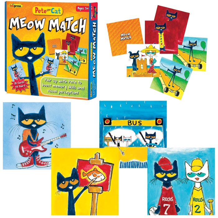 Edupress Pete the Cat Meow Match Game