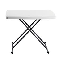 Iceberg, Indestructible Classic Personal Folding Table, 30 x 20, Rectangle, Gray Frame 4002662
