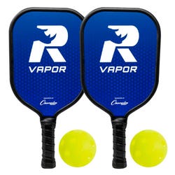 Champion Sports Rhino Pickleball Vapor, 2 Player Set, Blue/Black, Item Number 2100782
