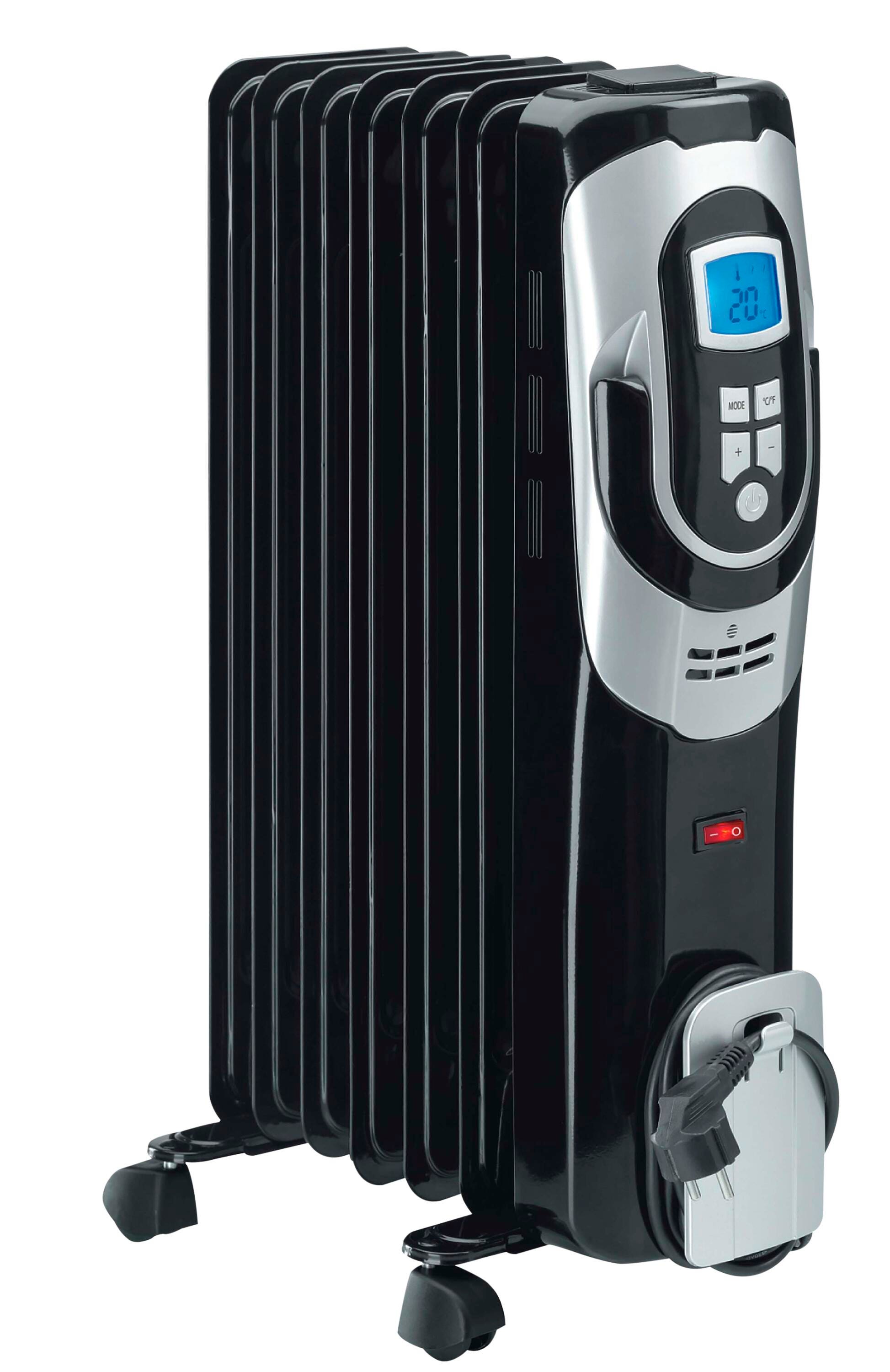 Image for LifeSmart 1500W Digital Oil Filled Radiator, Black from School Specialty
