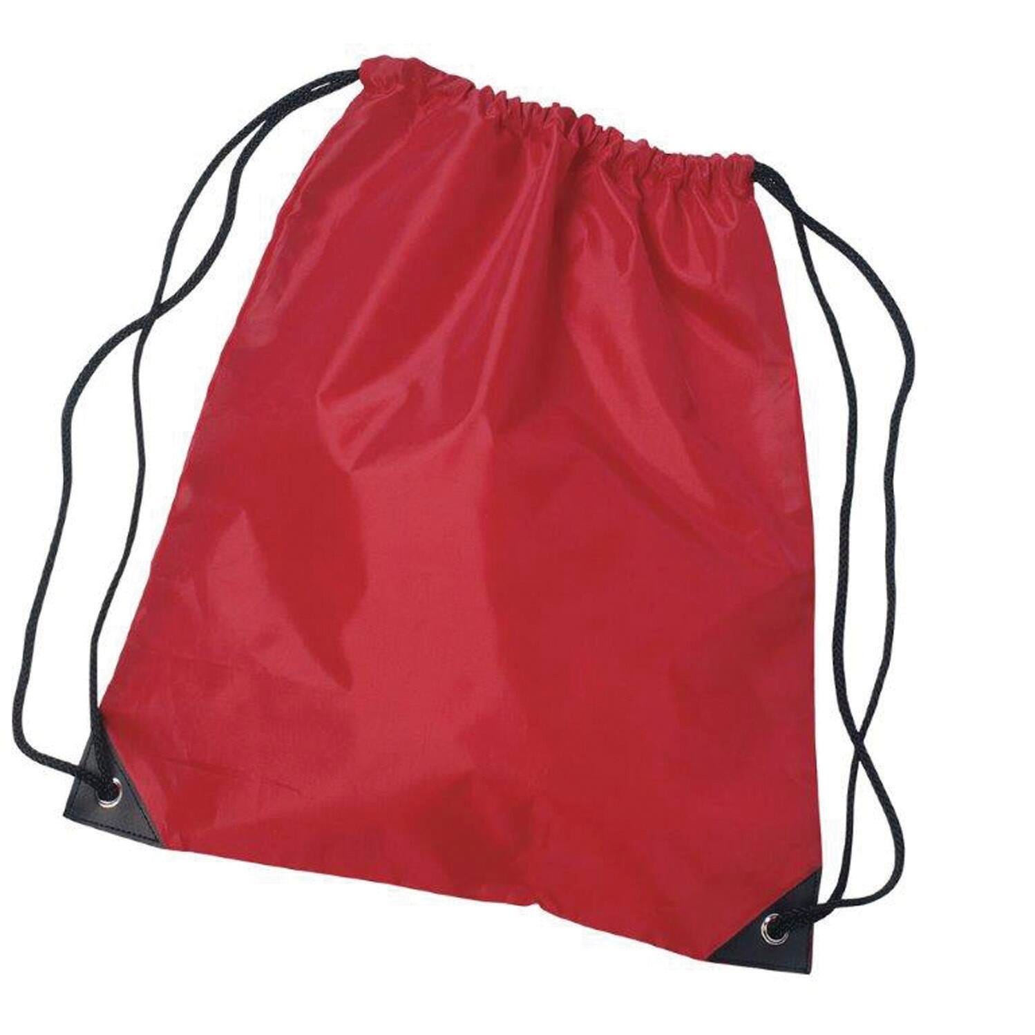 Drawstring Sports Backpack, Red, Item Number 1471192