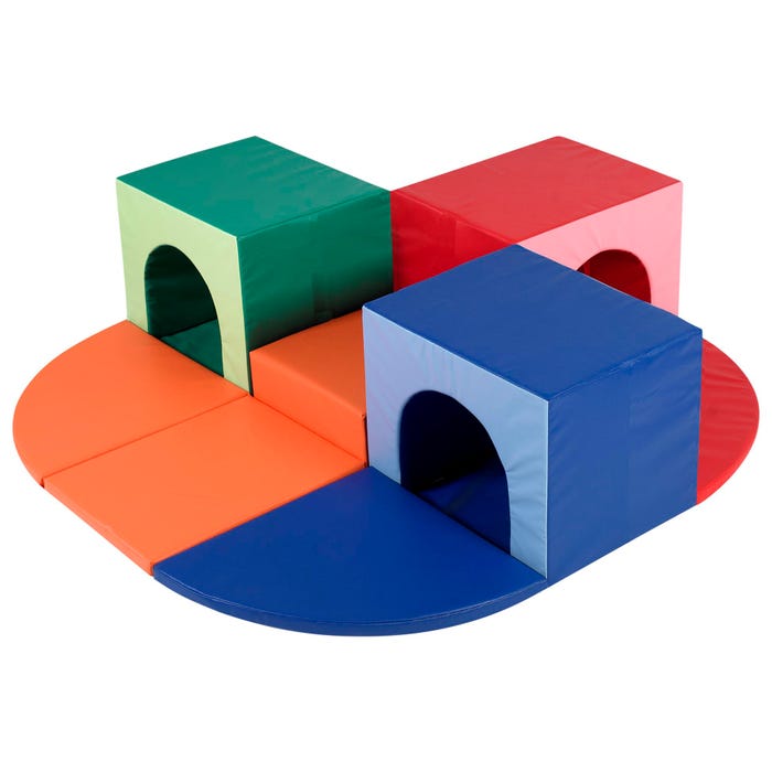 Children's Factory Triple Crawl Thru Climber, 64 x 64 x 18 Inches
