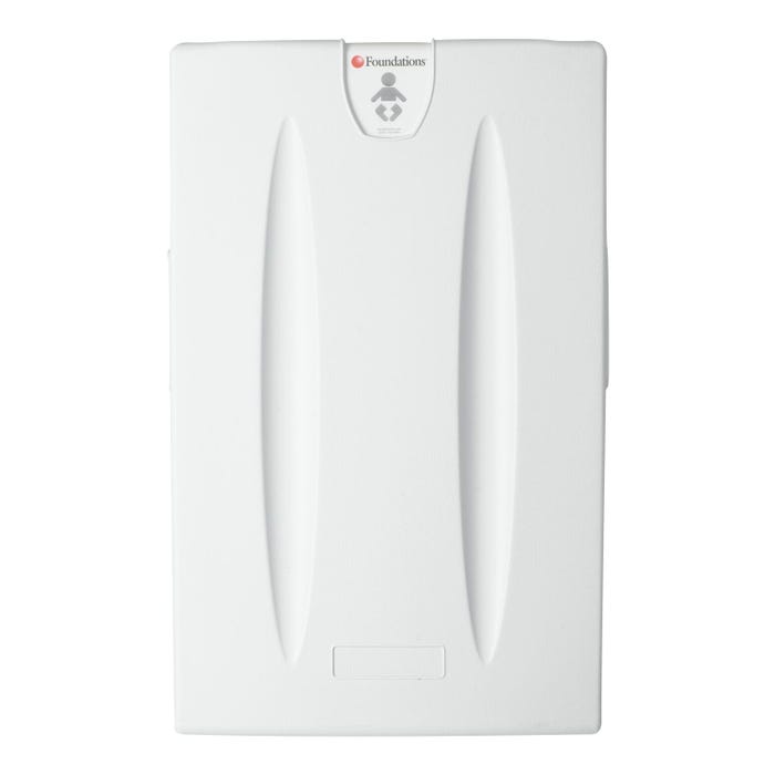 Foundations Classic Baby Changing Station, Vertical, 30-1/2 W x 30-1/2 D x 32 Inches, Light Gray