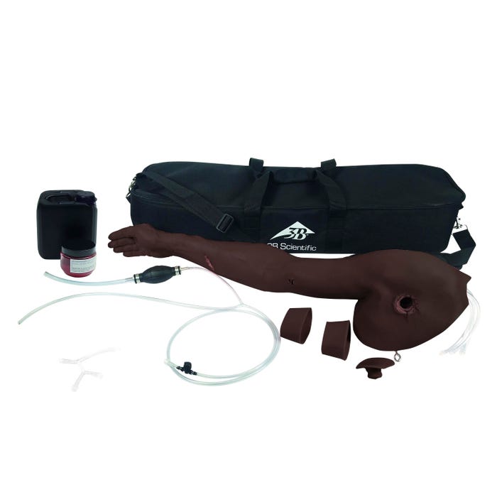 3B Scientific Hemorrhage Control Arm Trainer, Dark Skin