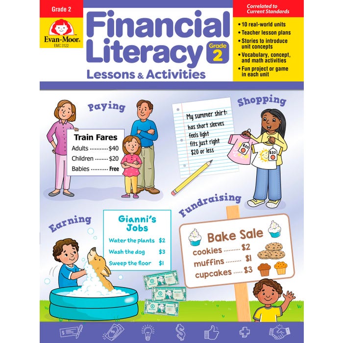 Evan-Moor Financial Literacy, Grade 2