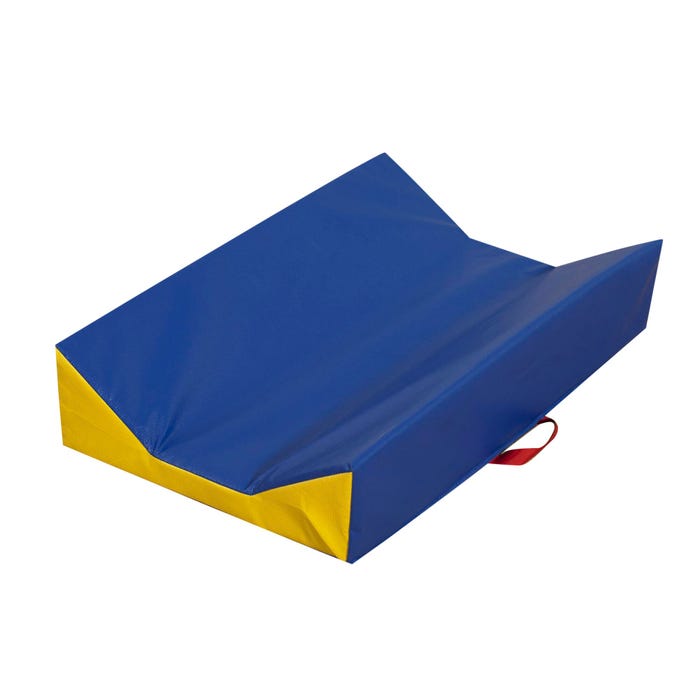 Children's Factory Cushion Portable Baby Changer, 29 x 18 x 6 Inches, Blue/Yellow
