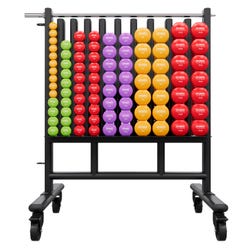 Power Systems Premium Dumbbell Rack with Vinyl Dumbbells, 44 Pairs 2151706