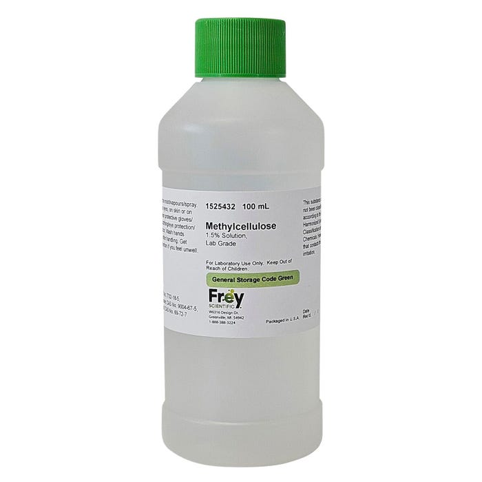 Frey Scientific Methyl Cellulose, 1.5% Solution, Lab Grade, 100mL