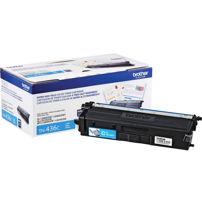 Brother Ink Toner Cartridge, TN436C, Cyan