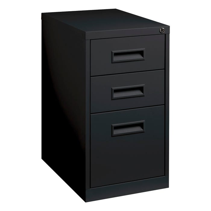 Lorell Mobile Pedestal, 15 x 22 x 27-3/4 Inches, Black