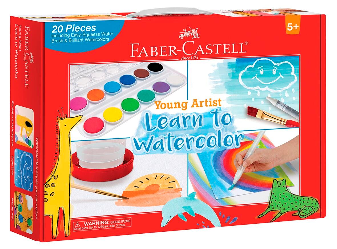Faber Castell Young Artist Learn to Watercolor Set, Item Number 2018751