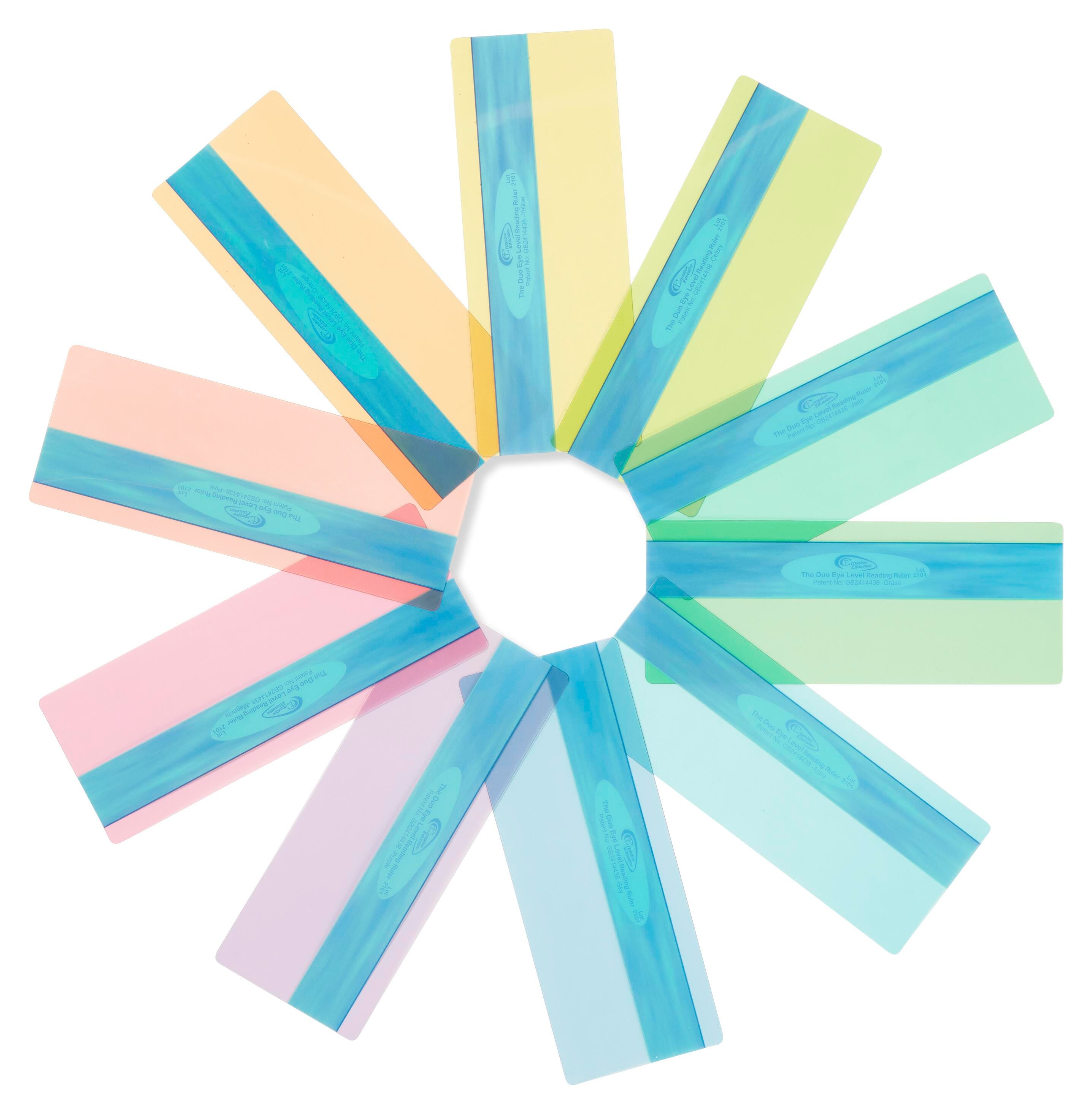 Crossbow Education Reading Ruler Set, Assorted Colors, Set of 10 1326649