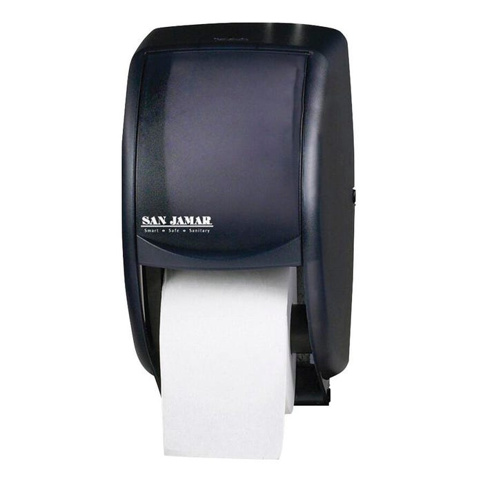 San Jamar Duett Compact Standard Tissue Dispenser, 7 x 7-1/2 x 12-3/4 Inches, Pearl Black