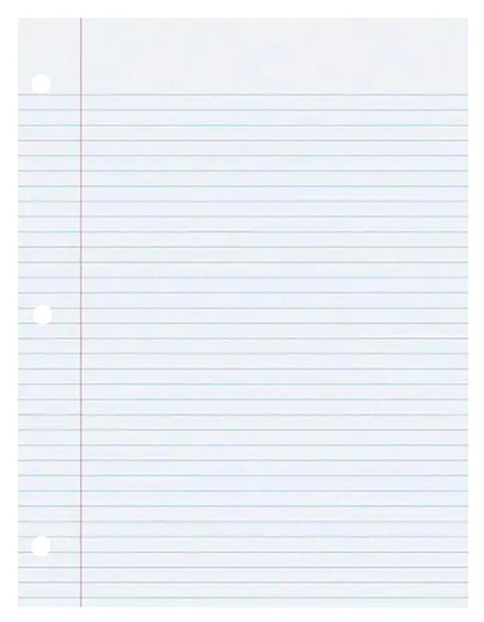 Image for School Smart 3-Hole Punched Filler Paper w/ Red Margin, 8 x 10-1/2 Inches, Wide Ruled, 500 Sheets from School Specialty