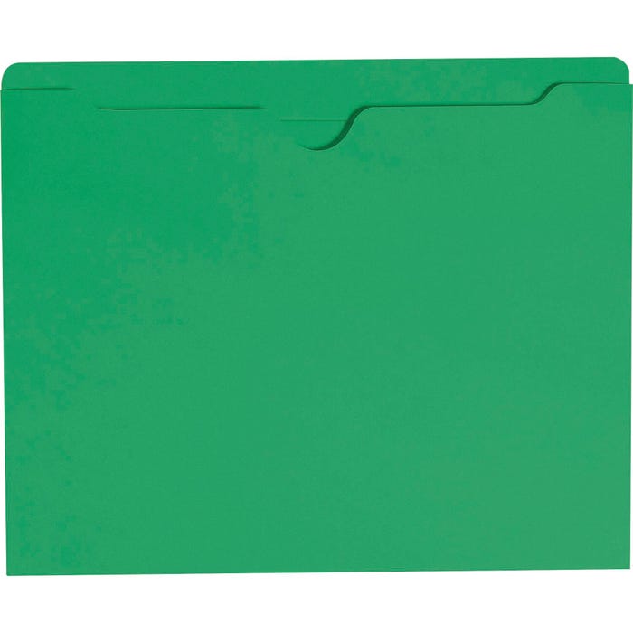 Smead File Jacket, Letter Size, Flat, Green, Pack of 100