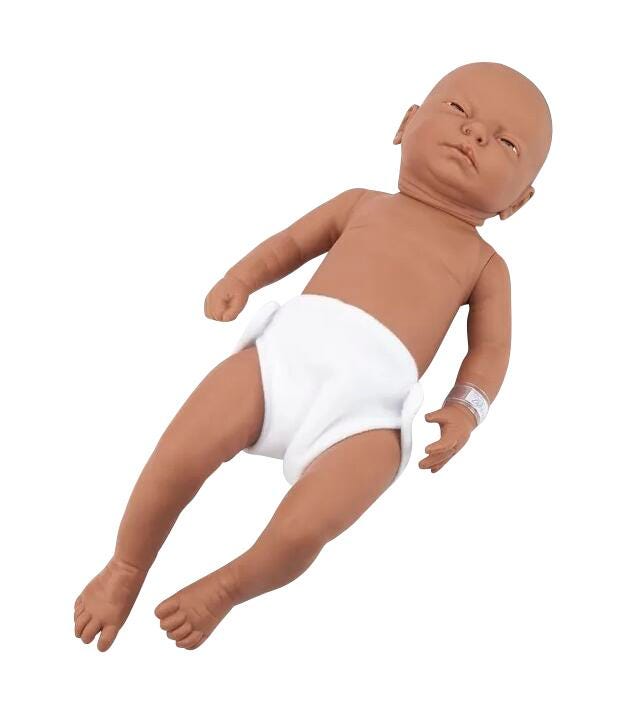 Image for Newborn Baby Doll - Medium Brown Baby Girl from School Specialty