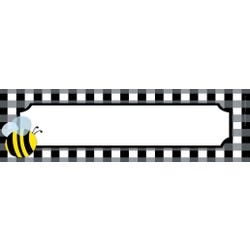 Barker Creek Name Plates, Buffalo Plaid and Wide Stripes, Pack of 36, Item Number 1569890