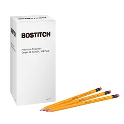 Bostitch Premium American Cedar Pencils, No 2 Pre-Sharpened, Box of 144 2160195