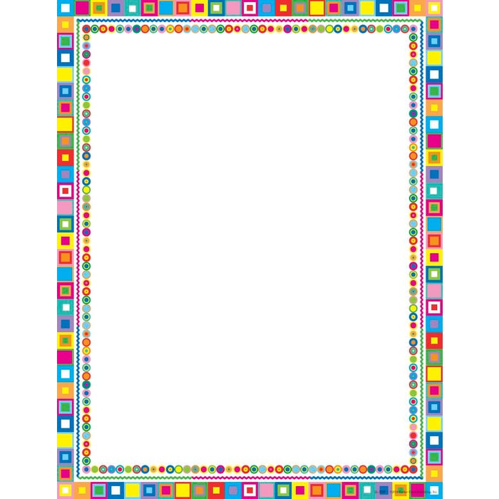 Barker Creek Retro Design Computer Paper, 8-1/2 x 11 Inches, 50 Sheets