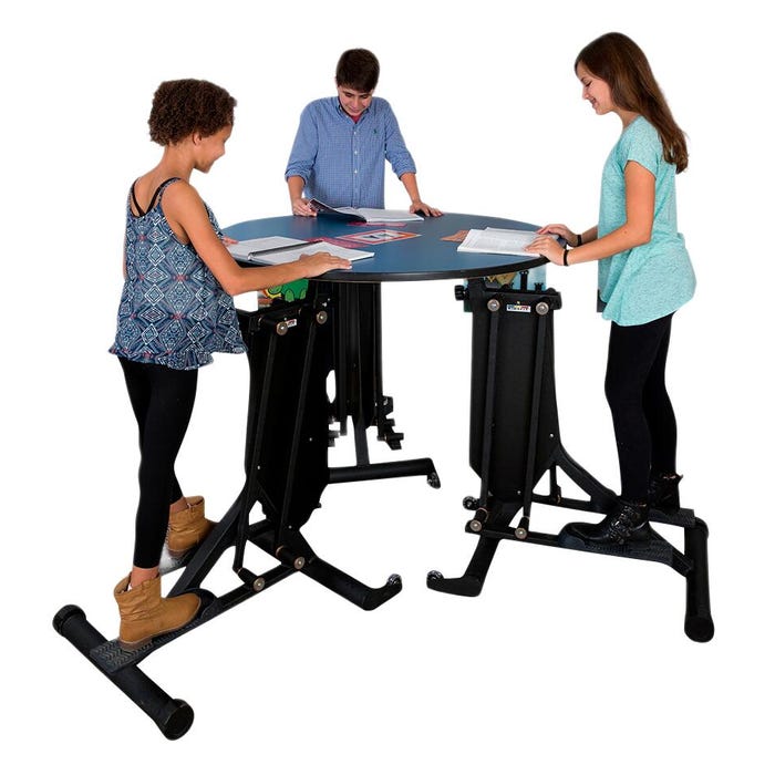 KIDSFIT KC-57 Three Person Round Strider Desk