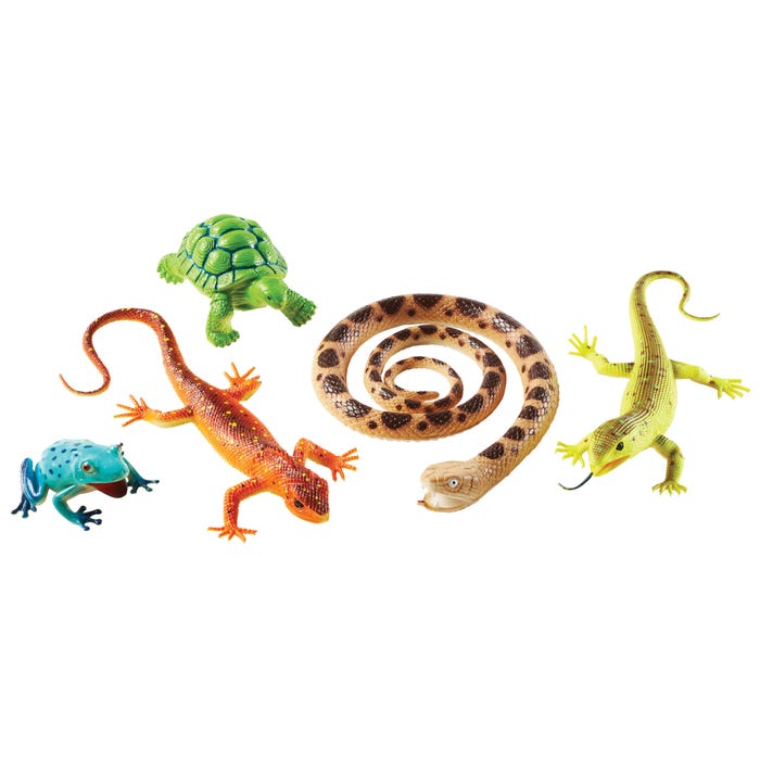 Learning Resources Jumbo Reptile and Amphibian Animals, Set of 5