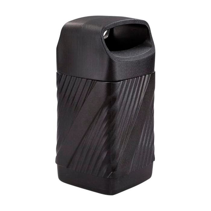 Safco Twist Waste Receptacle, Closed Top, 32 Gallon Capacity