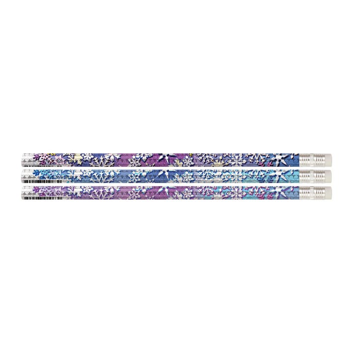 Musgrave Pencil Co. Snowflake Glitter Pencils, Pack of 12