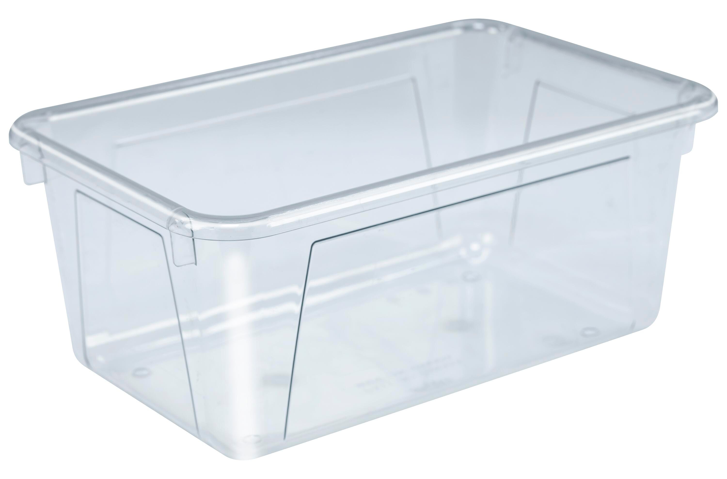 School Smart Storage Bin, 7-7/8 x 12-1/4 x 5-3/8 Inches, Translucent 279061