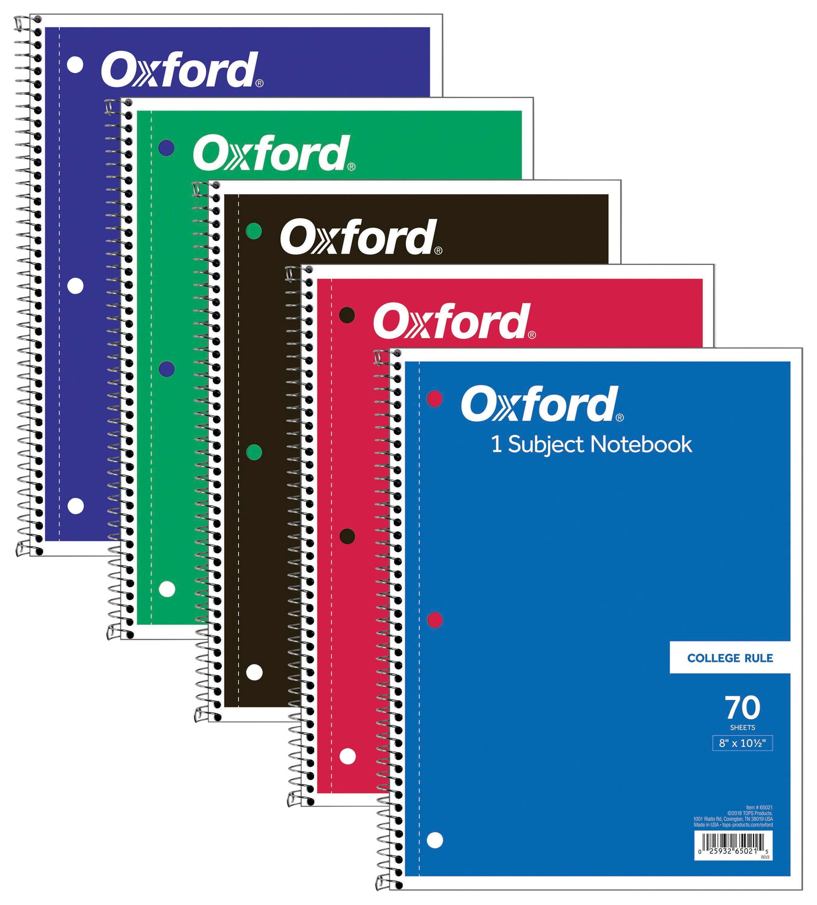 Image for TOPS Wirebound Notebook, 8 x 10-1/2 Inches, 1 Subject, College Ruled, 70 Sheets from School Specialty