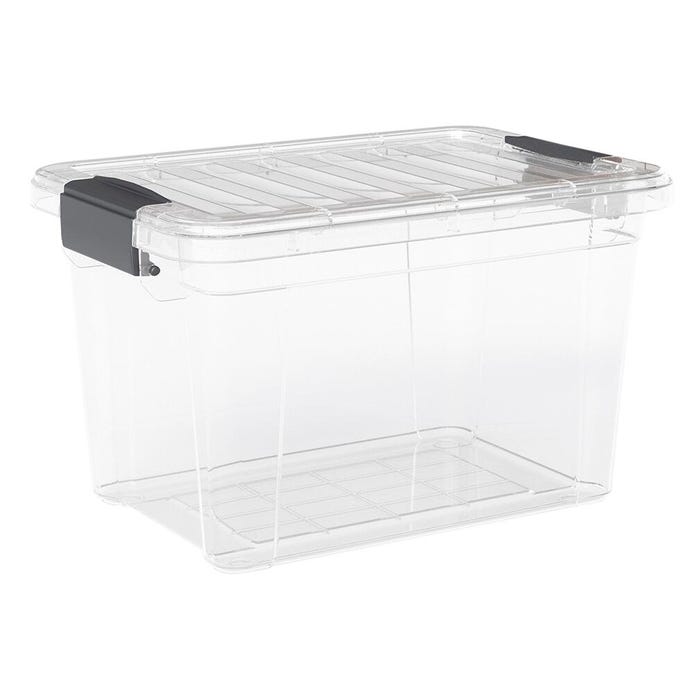Superio Brand Plastic Extra Deep Storage Container, 8.75 Quarts, 12 x 8-1/4 x 7-1/2 Inches, Clear