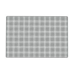 Childcraft Peaceful Plaid Carpet, 8 x 12 Feet, Rectangle, Gray