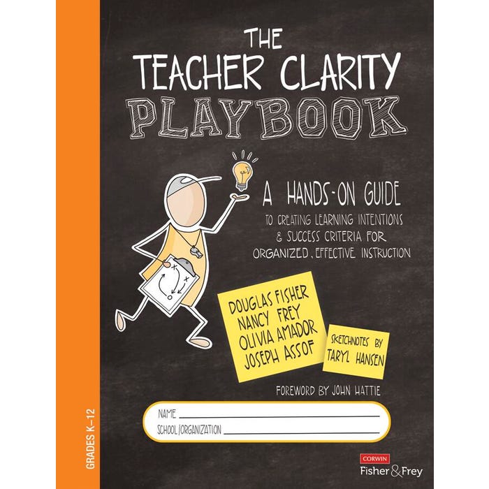 Corwin Press The Teacher Clarity Playbook, Grades K-12