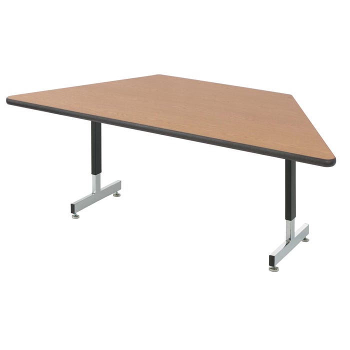 Classroom Select Activity Table with Pedestal Legs, Trapezoid