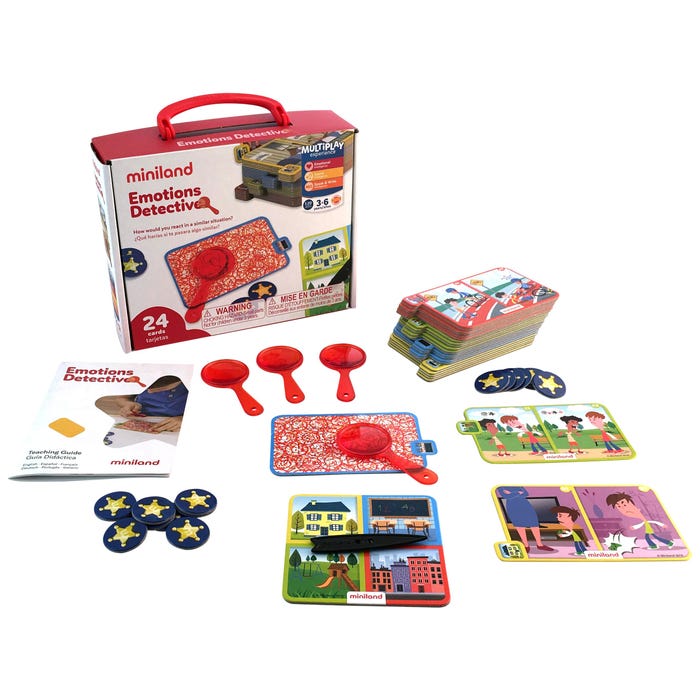 Miniland Emotions Detective Game, 45 Pieces